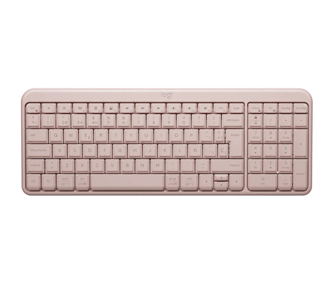 Logitech-K250 Compact Bluetooth Wireless Keyboard - Spanish - Rose
