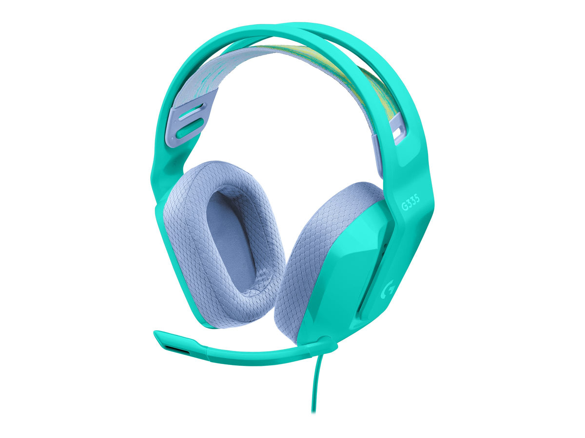 Logitech G G335 Wired Gaming Headset - Auricular - tamaño completo - cableado - conector de 3,5 mm - menta