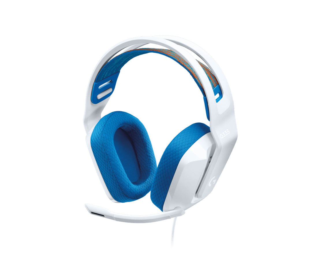 Logitech G G335 Wired Gaming Headset - Auricular - tamaño completo - cableado - conector de 3,5 mm - blanco