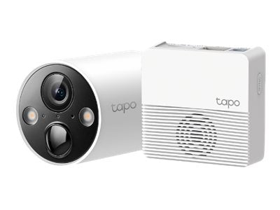 Tapo C420S1 V1 - Cámara de vigilancia de red - bala - para exteriores - resistente al polvo/resistente al agua - color (Día y noche) - 2560 x 1440 - 2K - integrado - iris fijo - focal fijado - audio - inalámbrico - Wi-Fi - 2.4GHz radio