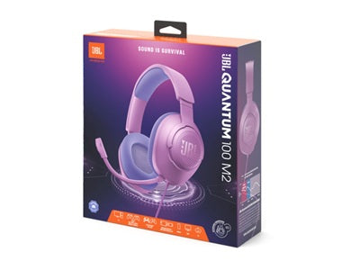 JBL Quantum 100M2 - Auriculares con diadema - Cableado - Púrpura- Respuesta de frecuencia 20 Hz - 20 kHz