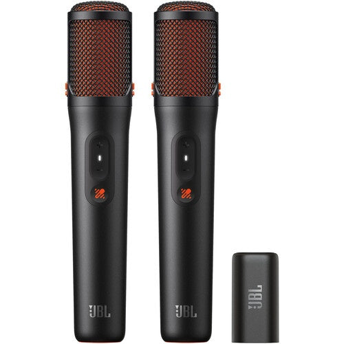 JBL EasySing Wireless Microphones for PartyBox Speakers (Pair) Black