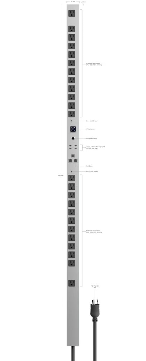 UniFi PDU HD managed system