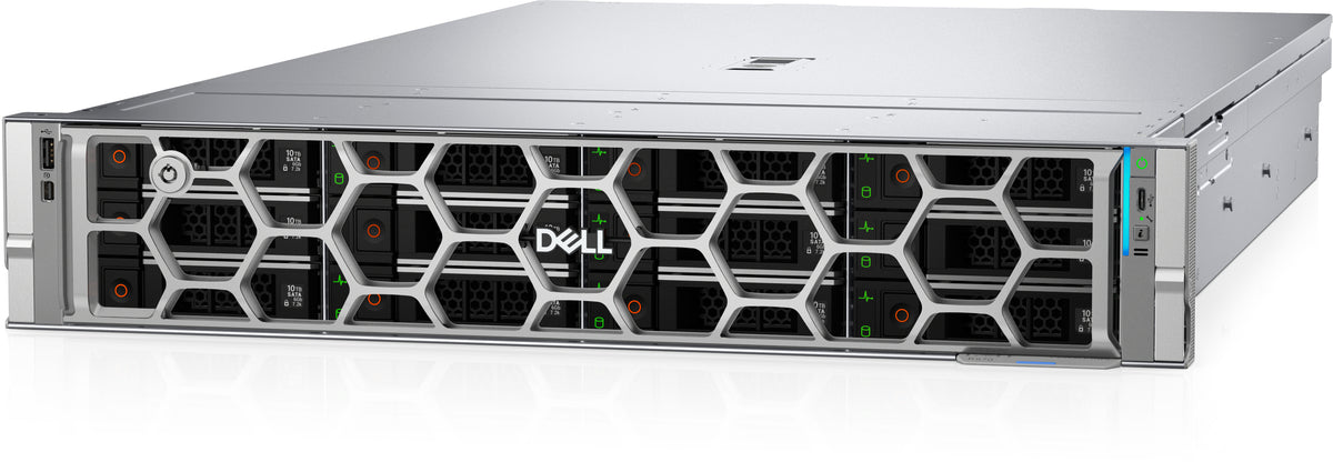 Dell - Server - Rack-mountable - Intel Xeon 6511P - DDR5 SDRAM - 2 TB Hard Drive Capacity - R570