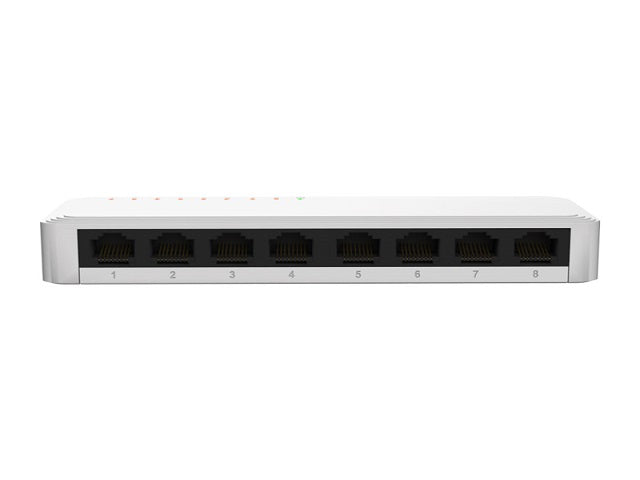 Nexxt Infrastructure - Switch - Gigabit Ethernet - 8 x 10/100/1000 - 1 Gigabit Ethernet