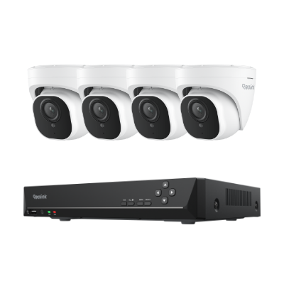 Kit Reolink RLK8-520D4 4 cámaras Dome 5MP + NVR 8 canales disco 2TB (sin cables)