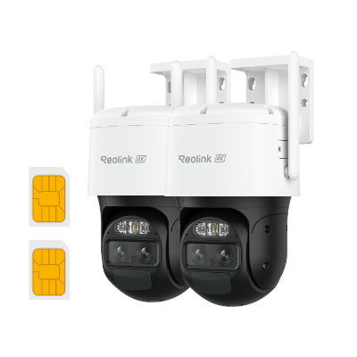Cámara Reolink 4G LTE TrackMix LTE 4K +tarjeta SIM paquete de 2