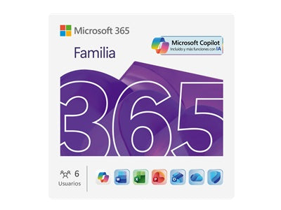 Microsoft 365 Family 12 Months - License Subscription - 1 to 6 users - Download - Windows / MacOS / iOS / Android