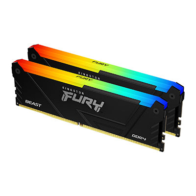 Memoria RAM Kingston Fury Beast 64 GB DDR4 3600 MT/s DIMM para PC kit de 2 (KF436C18BB2AK2/64)