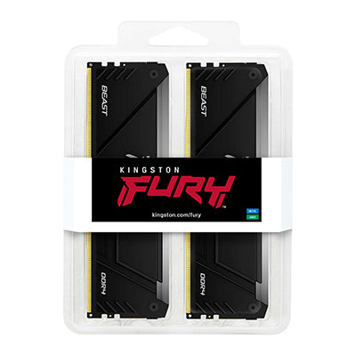 Memoria RAM Kingston Fury Beast 64 GB DDR4 3600 MT/s DIMM para PC kit de 2 (KF436C18BB2AK2/64)