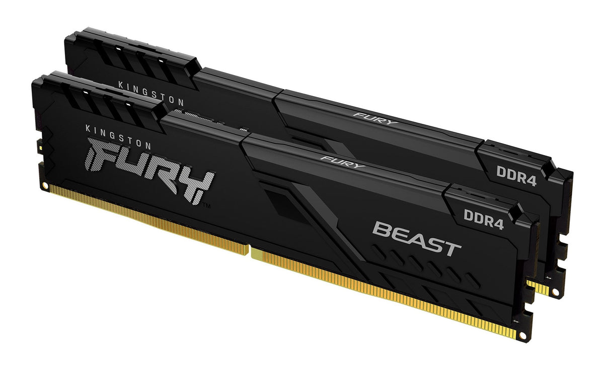 Memoria RAM Kingston Fury Beast 32 GB DDR4 3200 MT/s DIMM para PC kit de 2 (KF432C16BBK2/32)