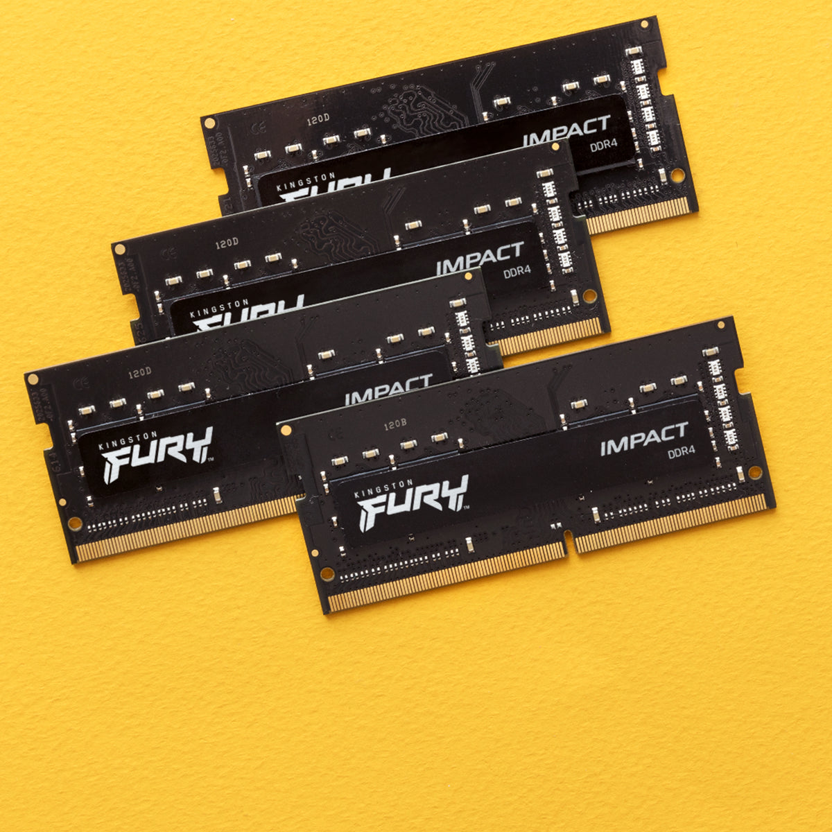 Memoria RAM Kingston Fury Impact 32 GB DDR4 3200 MT/s SO-DIMM para laptop kit de 2 (KF432S20IBK2/32)