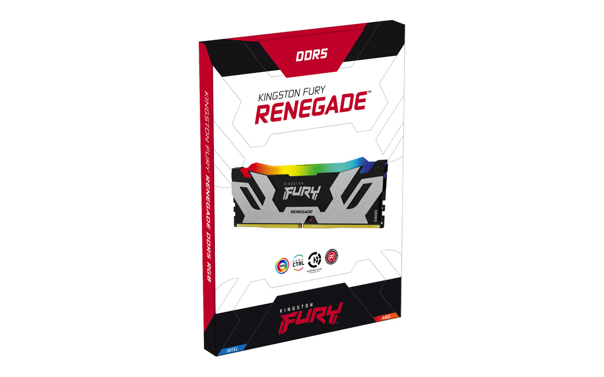 Memoria RAM Kingston Fury Renegade 32 GB DDR5 6400 MT/s DIMM para PC kit de 2 (KF564C32RSAK2-32)